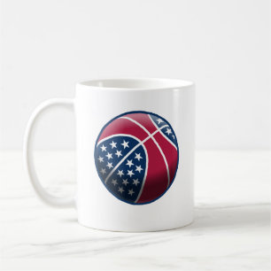 Independence Day Basketball Coffee Mug