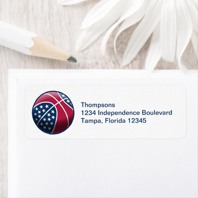Independence Day Basketball Return Address (Insitu)
