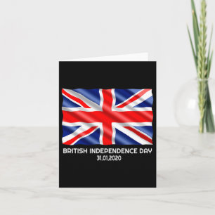 Independence Day Brexit Valentines Day Gift  Card