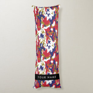 Independence day Camouflage Your name Personalise Body Cushion