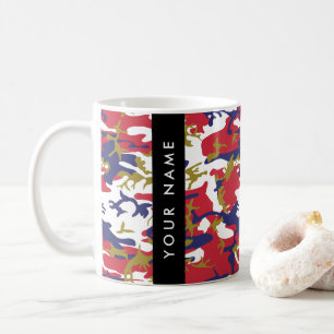 Independence day Camouflage Your name Personalise Coffee Mug