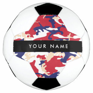 Independence day Camouflage Your name Personalise Football