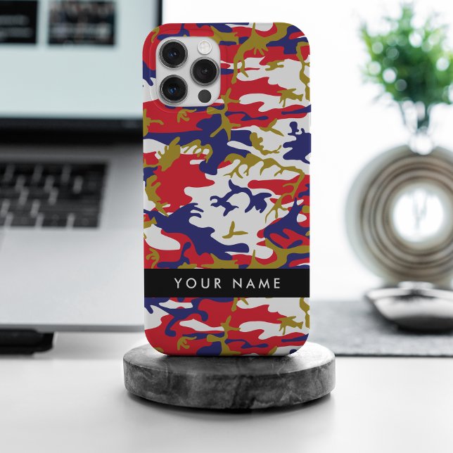 Independence day Camouflage Your name Personalise iPhone Case (Creator Uploaded)