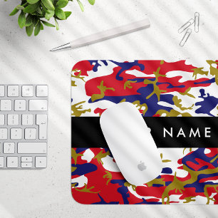 Independence day Camouflage Your name Personalise Mouse Mat