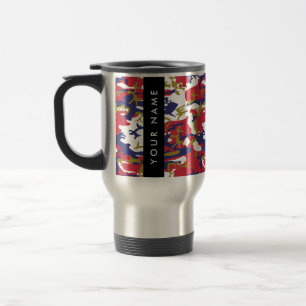 Independence day Camouflage Your name Personalise Travel Mug