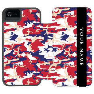 Independence day Camouflage Your name Personalize Incipio Watson™ iPhone 5 Wallet Case