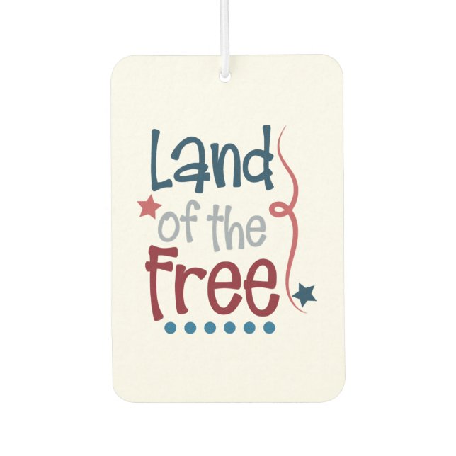 Independence Day Car Air Freshener (Front)