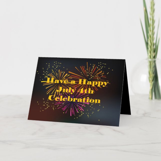 Independence Day Celebration Card (Front)