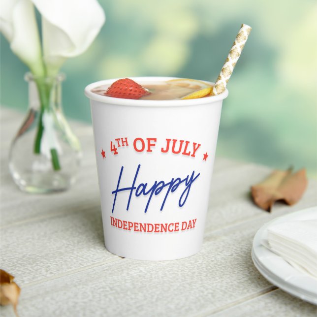 Independence Day Celebration Paper Cups (Insitu)