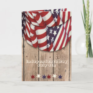 Independence Day Celebration   Red, White and Blue Card