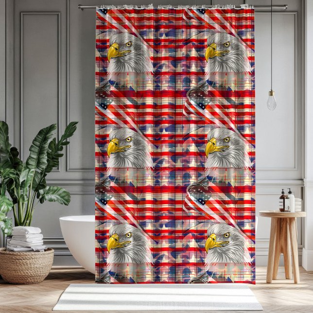 Independence Day Curtain Eagle & Flag Display (Independence Day Curtain Eagle & Flag Display)