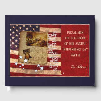 Independence Day (customisable) Guest Book