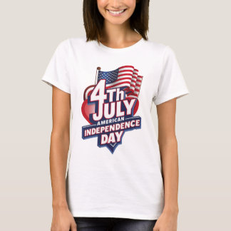 Independence day design  T-Shirt