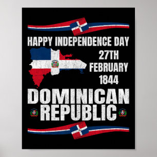 Independence Day Dominican Republic Celebration  Poster