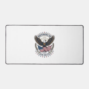 Independence Day Eagle Flag Vintage Shirt Design_1 Desk Mat
