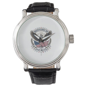 Independence Day Eagle Flag Vintage Shirt Design_1 Watch