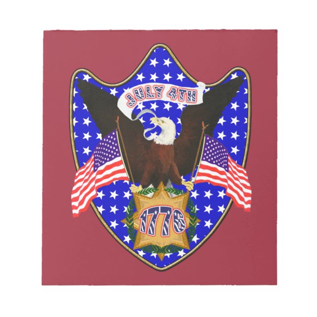 Independence Day Eagle Notepad (Front)