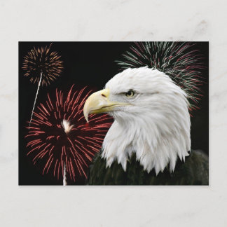 Independence day eagle postcard