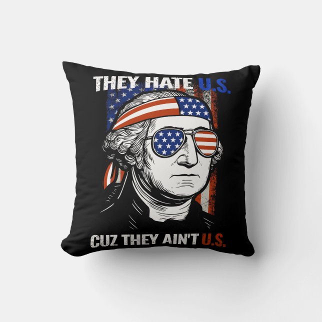 Independence Day George Washington Cushion (Front)