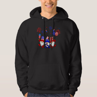 Independence Day Gnomes Happy 4th Of July 2022 Fir Hoodie