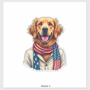 Independence Day Golden Retriever Vintage Shirt 2