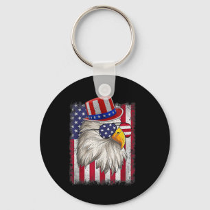 Independence Day Happy 4th Of July Design Vintage  Key Ring