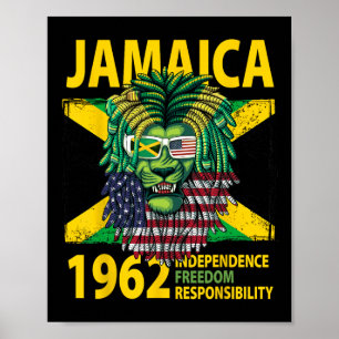 Independence Day Idea For Kids & Jamaican Flag Poster