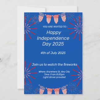 Independence day invitation