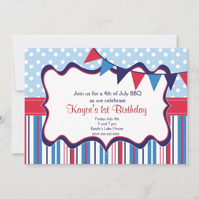 Independence Day Invitation (Front)