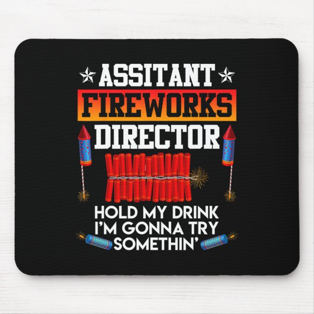 Independence Day Istant Fireworks Director Usa Par Mouse Mat (Front)