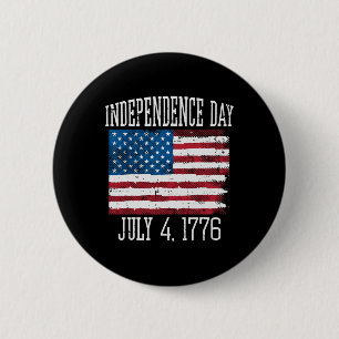 Independence Day July 4 1776 4th July America Men 6 Cm Round Badge