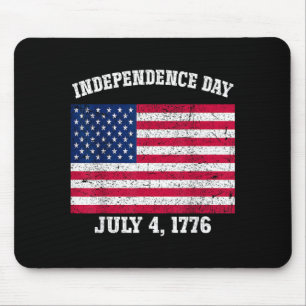 Independence Day July 4 1776 American Flag 4th of Mouse Mat