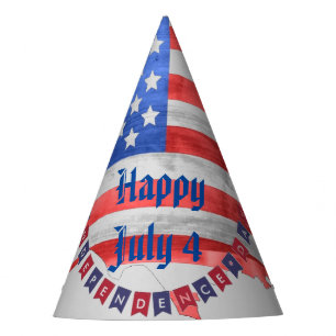 Independence Day July 4 American Flag USA Country Party Hat