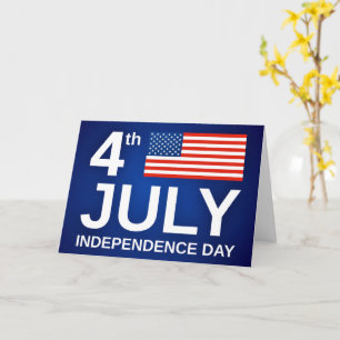 Independence Day July 4th Card USA Flag