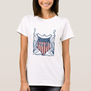 Independence Day July 4th Vintage Shield w/Stars T-Shirt