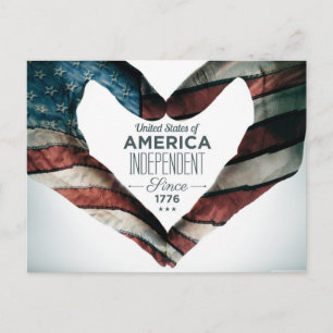 Independence Day & July fourth Postcard
