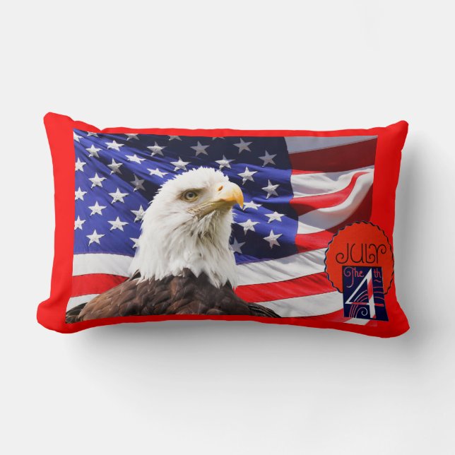 Independence Day Lumbar Cushion (Front)