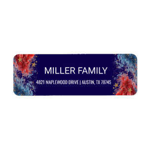 independence day memorial return address labels