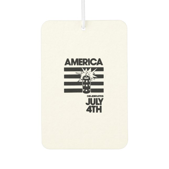 Independence day of America Car Air Freshener (Front)
