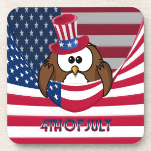 Independence Day owl Coaster