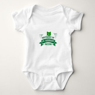 Independence Day Pakistan 14 August Pakistan Flag Baby Bodysuit