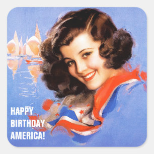 Independence Day Pin-up Stickers