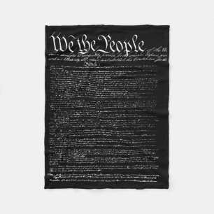 Independence Day Preamble Of The Constitution We T Fleece Blanket