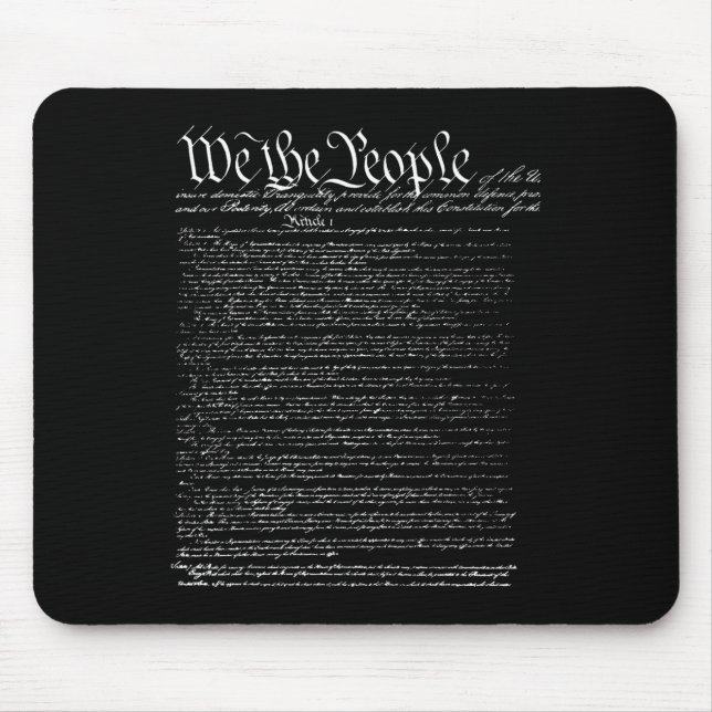 Independence Day Preamble Of The Constitution We T Mouse Mat (Front)