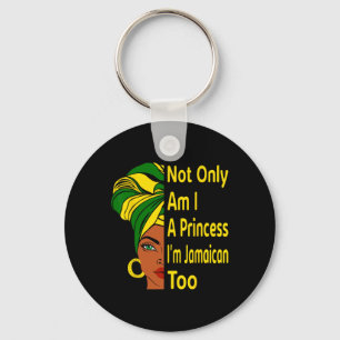 Independence Day Proud Jamaican Women Melanin Key Ring