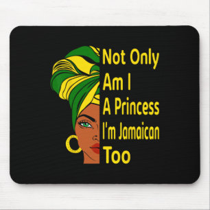 Independence Day Proud Jamaican Women Melanin Mouse Mat