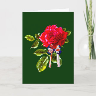 Independence Day Rose Card