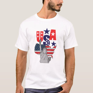 Independence Day Statue of Liberty USA T-Shirt