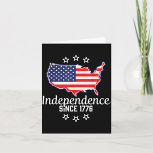 Independence Day United States USA 1776 Freedom Card