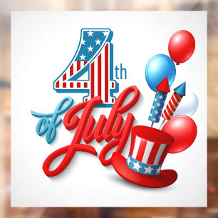 Independence Day Window Cling